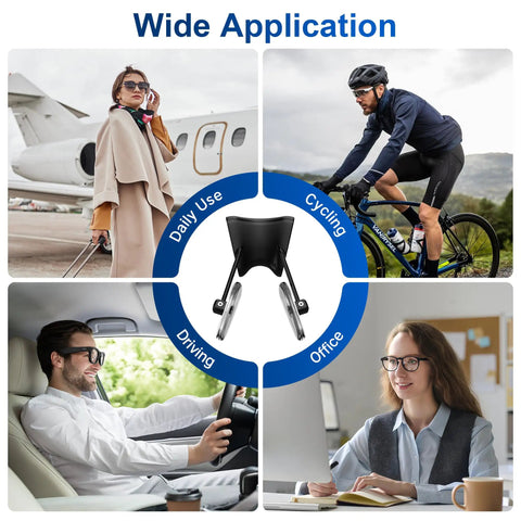 Silicone Nose Pads For RayBan Meta Wayfarer Gen 1 2 ClipOn Anti Slip Eyewear showing wide application for cycling, office.