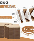 120 Pack Adjustable Cardboard Corner Protectors For Frames And Artwork, Fits 1in, 1.5in, And 2.2in Edges, Heavy Duty Corrugated Corner Guards