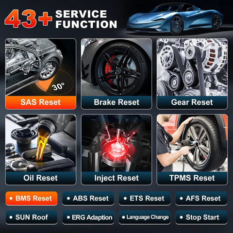 Image showcasing 43+ service functions of the Heavy Duty Electric Vehicle Diagnostic Scanner For Hybrid Whips Featuring Bidirectional Controls Battery Pack Analysis And High Voltage Checks For Tesla And Bmw Rigs That Gonna Keep Your Garage Hustle Slick And Serious.