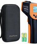 Infrared Temperature Gun For Cooking, Fast Non-Contact Thermometer With Wide -58 To 1022 F Range, Switchable Fahrenheit And Celsius, Ideal For Grilling, BBQ, Smoking, Candy Making And Roasting, with case and batteries