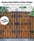 Tough And Reliable 10-Pack Weld-On Barrel Hinges For Heavy Duty Applications on wood and metal gate