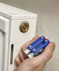 Using Double Joint Folding Cabinet Key With Magnetic Locking Three Profiles outside square triangle and double bit on radiator valve