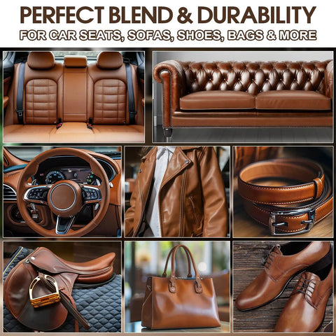 Leather And Vinyl Repair Kit For Furniture Car Seats Couch And Purse Pro Grade Quick Dry Formula With Easy Color Matching
