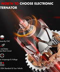 High output alternator rotor and stator in electronic generator design for Ford Focus 2.3L 2004 Alternator 115 Amp 12V Replacement.