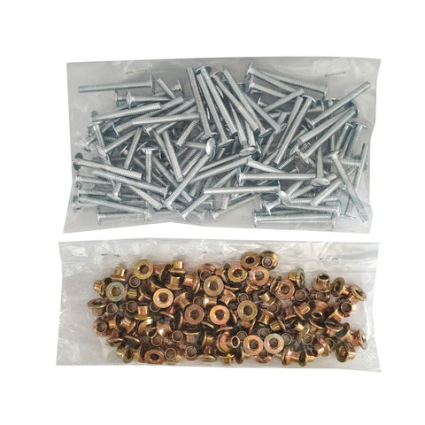 Peterbilt 379 Stainless Steel Three Sixteenth Inch Rivet Kit With 100 Huck Rivets And 100 Medium Flange Collars For Heavy Duty Truck Panels Replacement MGP98T R6 10G MGCS R6U 100 Bundle displayed in packaging