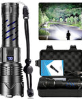 Rechargeable UV Flashlight 3 In 1 Black Light LED Tactical Flashlight, 2000 Lumens, with carry case and outdoor use