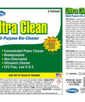 Ditch The Rag Work With This Heavy Duty Ultrasonic Cleaner Solution 5 Gallon Industrial Metal Parts Degreaser label with cleaning details.