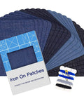 20 Pack Iron On Patches For Clothes Quick Jeans Repair No Sew Needed Fix Holes And Tears In High Wear Areas Like Inner Thighs