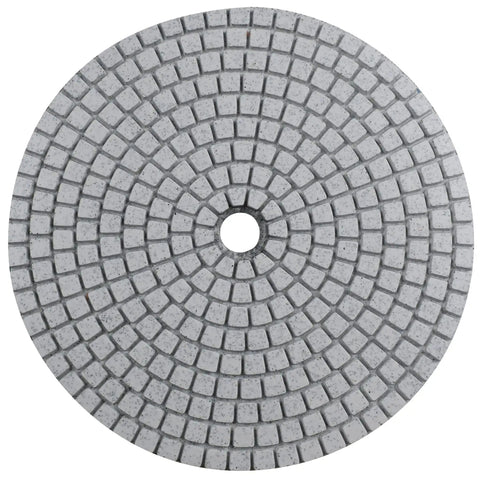 7 Inch Wet Diamond Polishing Pad Set, 7 Pieces, Grit 50 to 3000, Velcro Backed, Pro Grade Resin Bonded Pad for Granite Marble