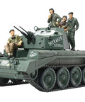One Forty Eight Scale British Crusader Mk III Anti Aircraft Tank Model Kit For History Buffs And Armor Hobbyists with figures