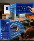 Smart remote control system display for Ultra Heavy Duty 7000W Hybrid Solar Inverter With Integrated 120 Amp Mppt Charge Controller.