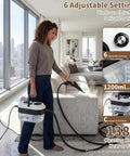 Negom Handheld Steam Cleaner High Pressure 2500W, portable with 1200ML tank and 6 adjustable settings for deep cleaning.