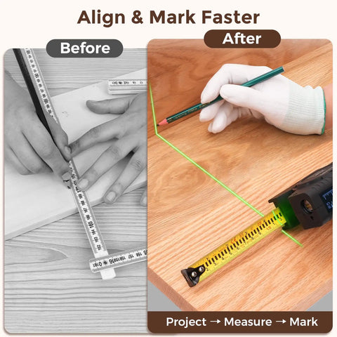 Hella Precise 393Ft Digital Tape Measure And 3 In 1 Laser Ruler With 16 Ft Steel Blade For No Sweat Area Volume Pythagorean Readings Built Tough For Diy Crews And Job Site Renos