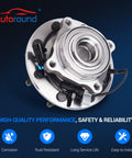 Front Wheel Bearing And Hub Assembly With ABS For 2007 Through 2013 Chevy Silverado Suburban 2500 3500 HD GMC Sierra Hummer