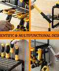Power Tool Organizer Heavy Duty Alloy Steel Garage Rack For Cordless Drill Holder And Tool Storage On Pegboard Wall Mount Space Saver