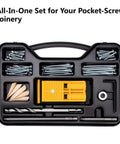 Two Pocket Hole Jig Kit For Woodworking DIY Friendly Drill Guide Set With Square Driver Bit Hex Wrench Step Drill Bit Pro
