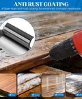 Built Tough Heavy Duty Hidden Deck Screws Number Ten By Two Three Eighths Self Tapping Wood Fasteners with Torx Drive in use outdoors.