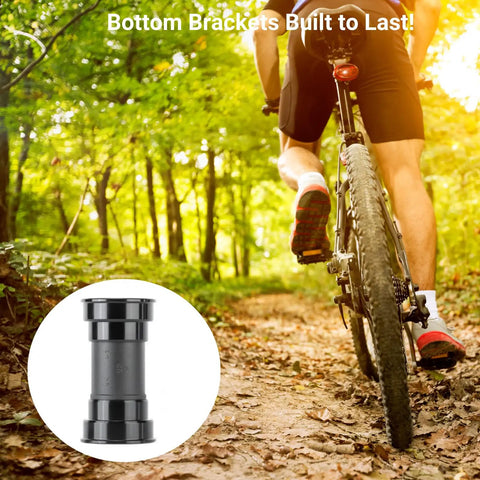 BB86 And BB92 Press Fit Bottom Bracket With Steel Bearings For 24mm Shimano Or 22 24mm SRAM GXP Cranks in forest setting