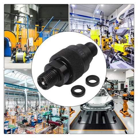 Rugged M14 Hydraulic Quick Connector With Carbon Steel Body Stops Leaks Boosts Workflow For Forestry And Industrial Machinery To 120C Temperatures Fast Swap close-up