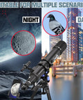 High Powered 90mm Refractor Telescope With 800mm Focal Length On Simple AZ Mount suitable for day and night viewing.