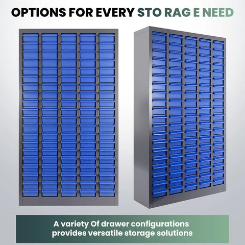 Heavy Duty 100 Drawer Parts Cabinet With ABS Plastic Drawers Adjustable Dividers And Label Holders Perfect For Tool Storage