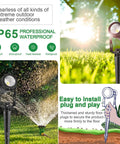 Low Voltage LED Landscape Lights Kit 4 Pack With Transformer Plug In 12V Warm White Spotlight For Backyard Pathway Tree Poolside