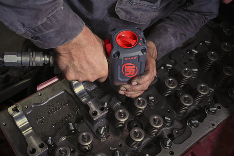 Beast Three Quarter Inch Drive Air Impact Wrench With Up To 2000 Ft-Lbs Nut Busting Torque, Heavy Duty Auto Shop Tool For Automotive And Industrial Jobs, Comfortable Grip, Air Tool Only in use on engine head