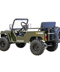 Mini 125cc Go Kart With 3 Speed Semi Automatic Transmission, rugged design in new green for off road adventures, durable frame