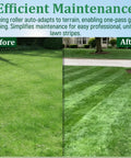 Before and after using Lawn Stripe Kit For Cub Cadet Z Series And Troy-Bilt Mustang Zero Turn Mowers 50, 54 And 60 Inch Decks, Roller Attachment