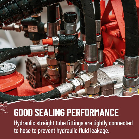 Built Like A Tank Hydraulic Adapter Fittings 10 Pack Quarter Inch Jic Male To 6 Sae Orb Male Connectors With High Pressure O Ring Seal And Smooth Conical Design For Heavy Duty Rig Builds And Reliable Leak Free Performance