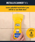 MT6 Pro Deep Scan Metal Detector Handheld Locator For Ferrous And Nonferrous Metals Delivers Real Deal Precision Yellow in use on tile