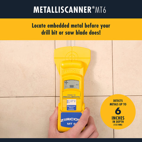 MT6 Pro Deep Scan Metal Detector Handheld Locator For Ferrous And Nonferrous Metals Delivers Real Deal Precision Yellow in use on tile