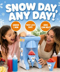 Totally Legit Penguin Shaved Ice Maker For Home And Kids Chills Out Summer Parties By Turning Regular Ice Cubes Into Silky Snow Cones Without Pre Freezing For Easy Weekends with kids making snow cones