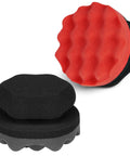 Two Pack Large Tire Shine Applicator Pads With Hex Grip For Even Coats Of Tire Shine Reusable Foam Detailing Sponge Tool