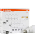 Non Dimmable LED A19 Light Bulbs 100W Equivalent 14W 1500 Lumens Soft White 2700K Frosted Medium Base E26 Energy Saving Box and Bulb