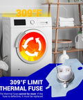 Two Pack Dryer Thermal Fuse That Fits Whirlpool Maytag Roper Kenmore KitchenAid Dryers Replaces AP3094244 3399848 display