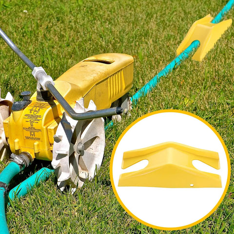 Traveling Tractor Sprinkler Head For Lawn And Garden No Fuss Easy Setup Durable Motor Assembly Yard Watering System in use on grass