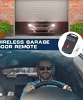 Six Pack Garage Door Opener Remotes Portable Transmitters With 10 Dip Switches Compatible with 3060 3089 4120 300MHz in use