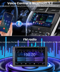 Camry 2015 2016 2017 Android 13 Car Stereo With 10.2 Inch Touch Screen showing Bluetooth and FM radio features