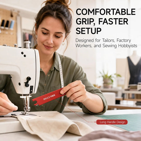 Woman using Four In One Automatic Needle Threader With Quick Threading Magnifier Lens Magnetic Guide And Two Seam Rippers