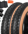 Two Pack 20x4.0 Fat Bike Tires And Tubes Puncture Resistant Folding Tire Sets 102406 Compatible With E Bike Mountain Bike