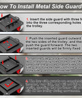 How To Install Metal Side Guards for Upgrade Your Room Move Game With This Heavy Duty Furniture Dolly, showing step-by-step instructions.