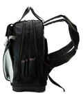 Side view of Heavy Duty Tool Backpack With Reinforced Bottom Waterproof PVC Coating Padded Back Support Breathable Fabric Real Workhorse