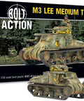Box and model of M3 Lee Medium Tank Model Kit 1 56 Scale 28mm US Army Plastic Bolt Action Miniature For World War II Tabletop Gaming