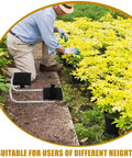 Man using Garden Kneeler And Seat With Thick Foam Cushion, Portable Kneeling Bench For Yard Work And Outdoor Gardening in a garden
