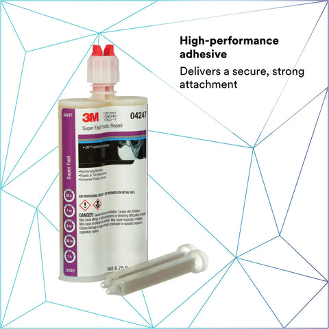 Fast Acting Plastic Repair Epoxy Adhesive That Sets In Seconds Two Part Glue For Any Surface Translucent Finish Gap Filling Power DIY Friendly Heavy Duty Bond 200 ML Cartridge Standard with mixing nozzles