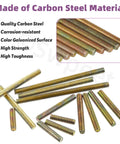 50 Piece Fully Threaded Rod Kit In M8 20mm 30mm 40mm 50mm 60mm And 70mm Galvanized Carbon Steel Threaded Rods displayed