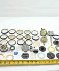 Solid Haul Of Dial Test Indicator Spare Parts And Heavy Duty Hardware For Precision Measuring Tools BR11576CZ5 various dials and seals.