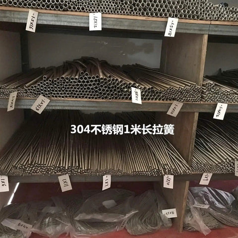 Stainless Steel Extension Tension Spring 1000mm Length 1mm Wire Diameter 11mm Outer Diameter Pro Grade Heavy Duty on shelves