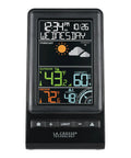 Digital Multi Color Wireless Weather Forecast Station With Indoor Outdoor Sensor Real Time Temperature Humidity Readouts Color Display Forecast Icons And Alerts For Weather Nerds And Easy Home Weather Monitoring, front view